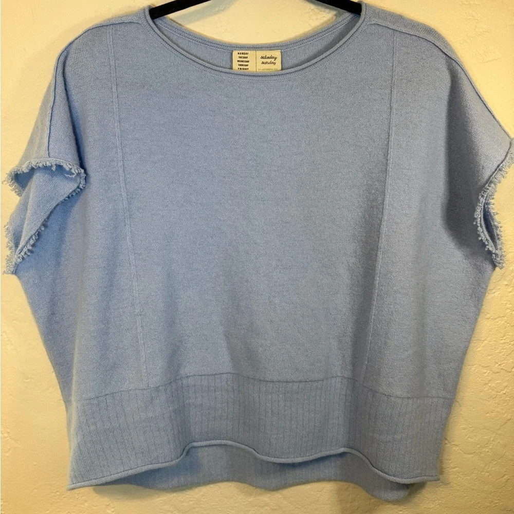 Anthropologie Saturday/Sunday Lucia Cashmere Sweater Size XS